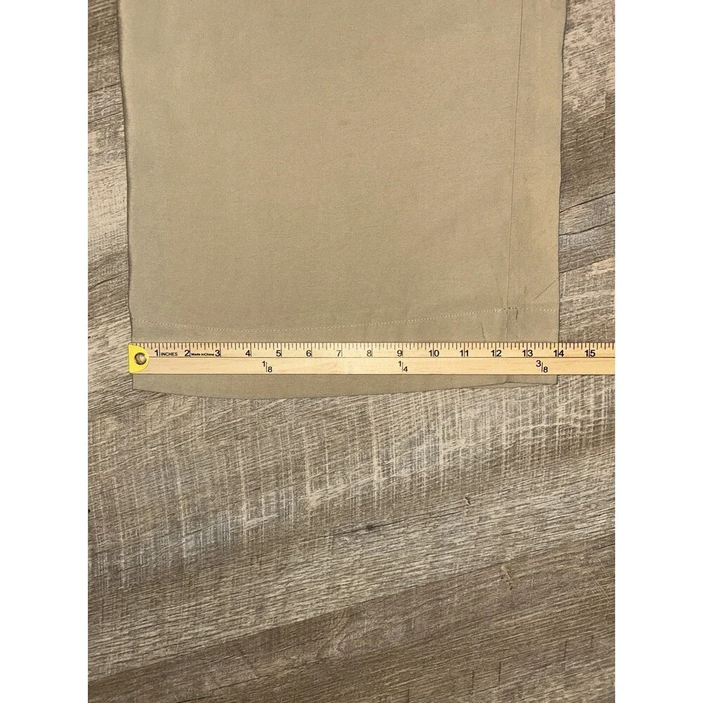 H&M Paperbag Wide Leg Pants Medium Beige Tan Cropped Modal Blend High Waist M